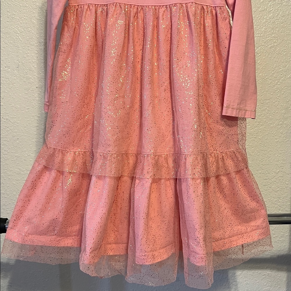 BOGO free 🎉Vintage Hanna Andersson pink tulle dress size 130 (US 8) - Picture 3 of 10